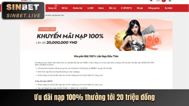Hướng dẫn đăng nhập Sinbet